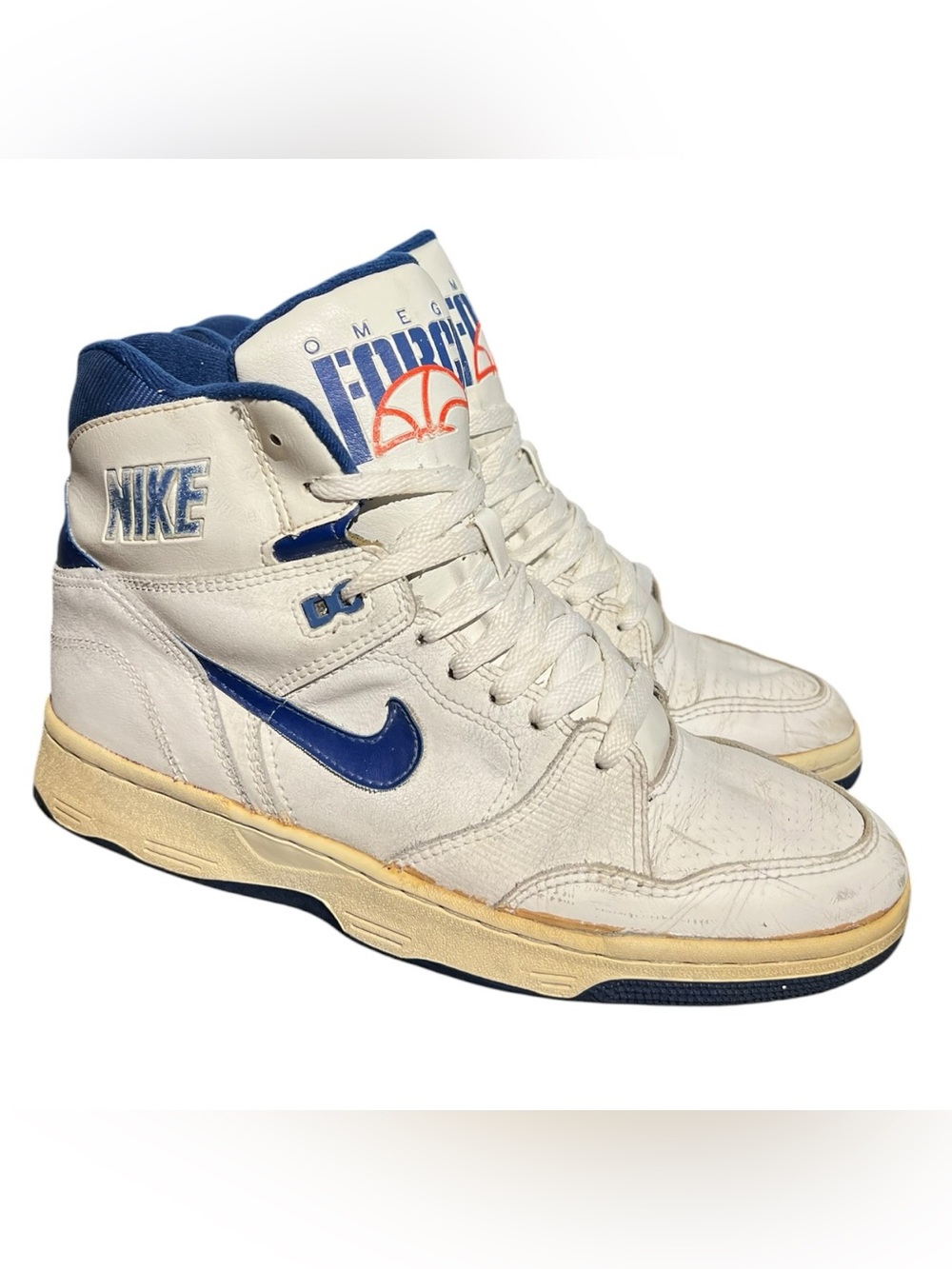 Vintage 1989 Nike Omega Force White/Blue (rare)